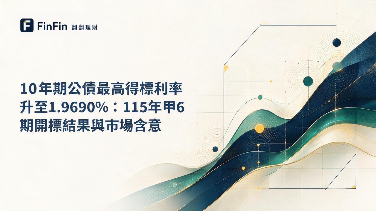 深藍底色上一條向右上方延伸的金色曲線,象徵殖利率走高趨勢